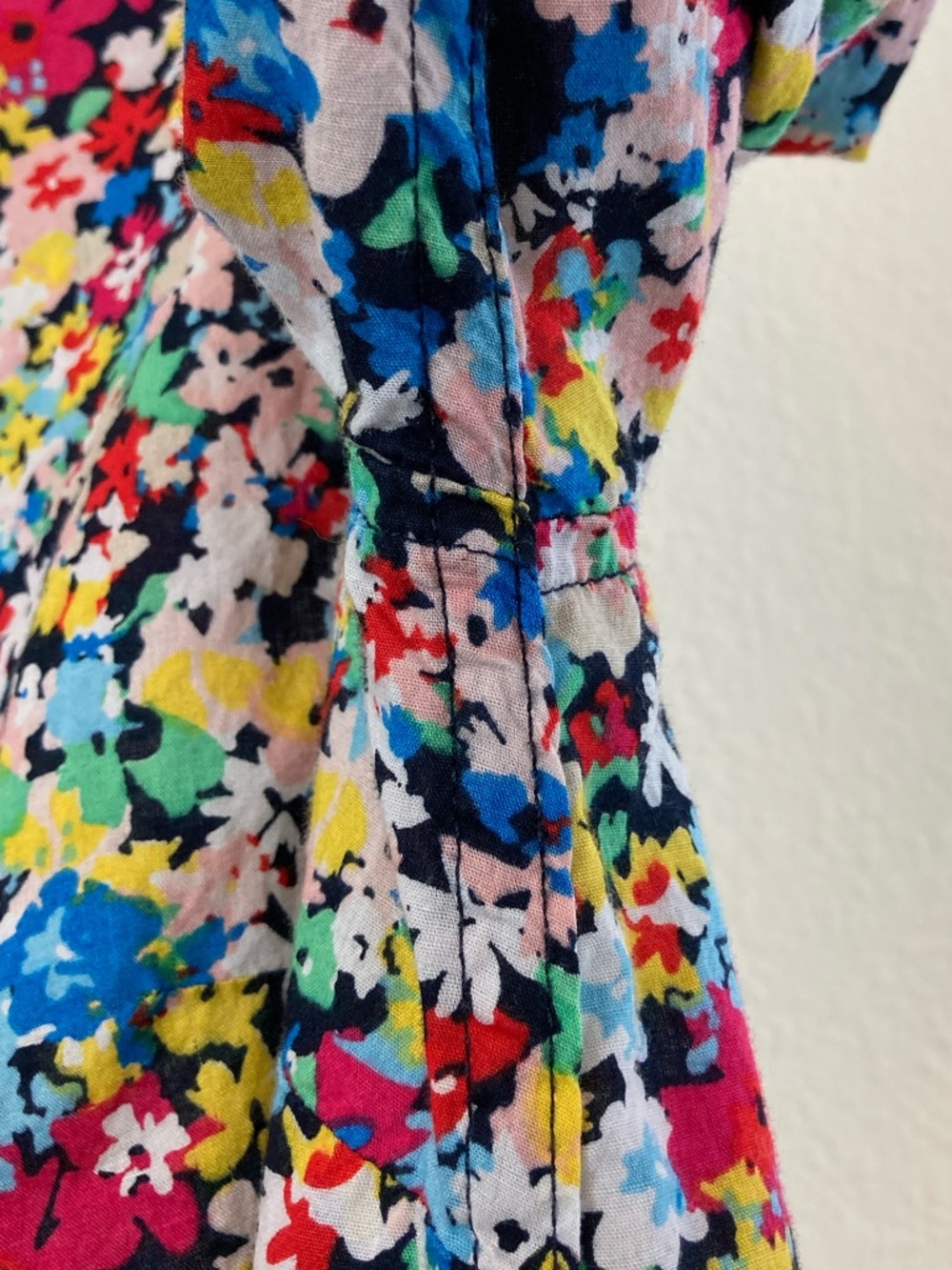 Talbots Multicolor Button-Down Floral Print Blouse with Roll-Up Sleeves Size S - Picture 8 of 11